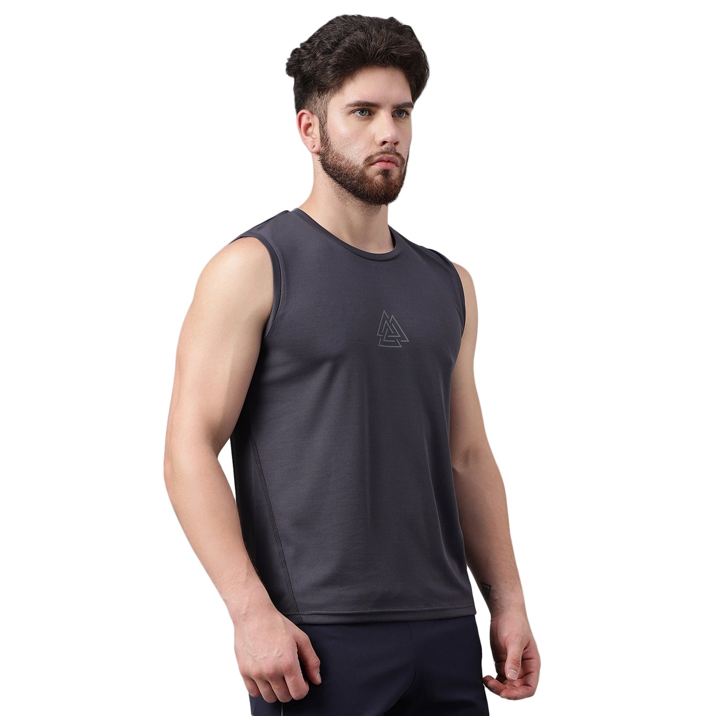 Unpar by SG Round Neck Regular Comfort Fit Vest For Mens & Boys, Grey | Ideal for Trail Running, Fitness & Training, Jogging, Gym Wear & Fashion Wear
