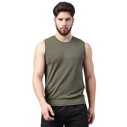 Unpar by SG Round Neck Regular Comfort Fit Vest For Mens & Boys, Green | Ideal for Trail Running, Fitness & Training, Jogging, Gym Wear & Fashion Wear