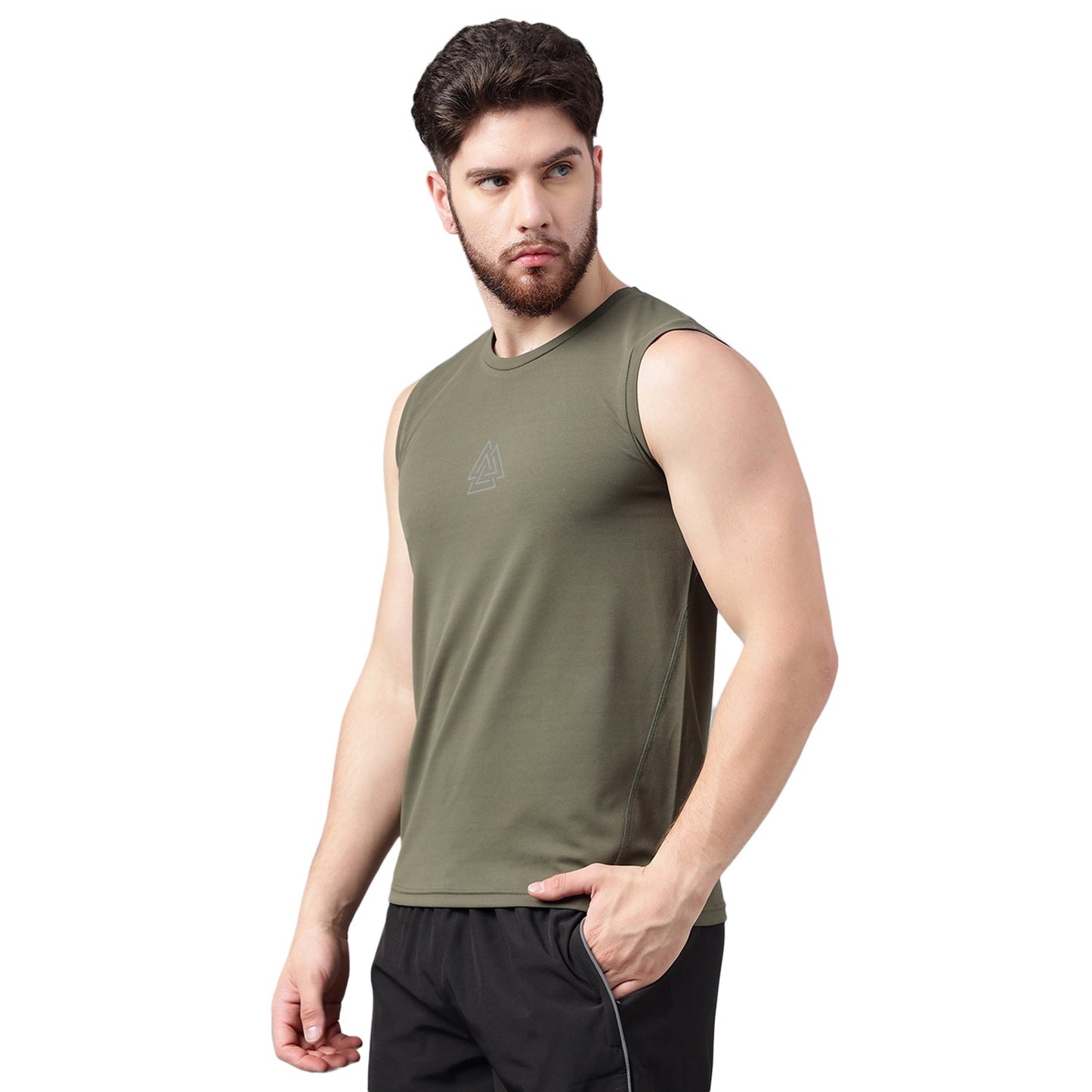Unpar by SG Round Neck Regular Comfort Fit Vest For Mens & Boys, Green | Ideal for Trail Running, Fitness & Training, Jogging, Gym Wear & Fashion Wear