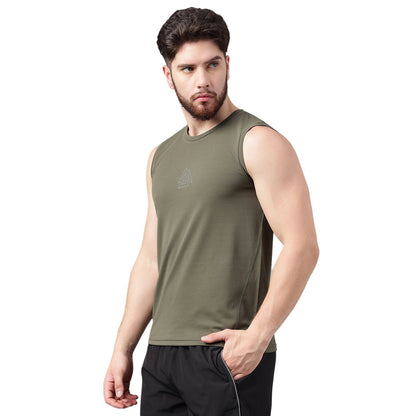Unpar by SG Round Neck Regular Comfort Fit Vest For Mens & Boys, Green | Ideal for Trail Running, Fitness & Training, Jogging, Gym Wear & Fashion Wear
