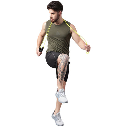 Unpar by SG Round Neck Regular Comfort Fit Vest For Mens & Boys, Green | Ideal for Trail Running, Fitness & Training, Jogging, Gym Wear & Fashion Wear