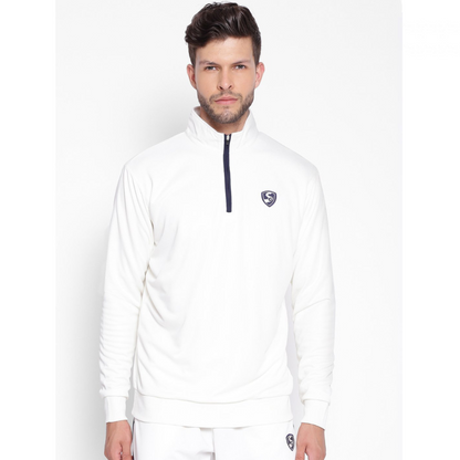 SG Senior ICON Full Sleeve Pullover Cricket Whites