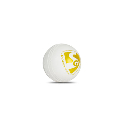 SG Everlast Tec Synthetic Cricket Ball (White) (Pack of 3)